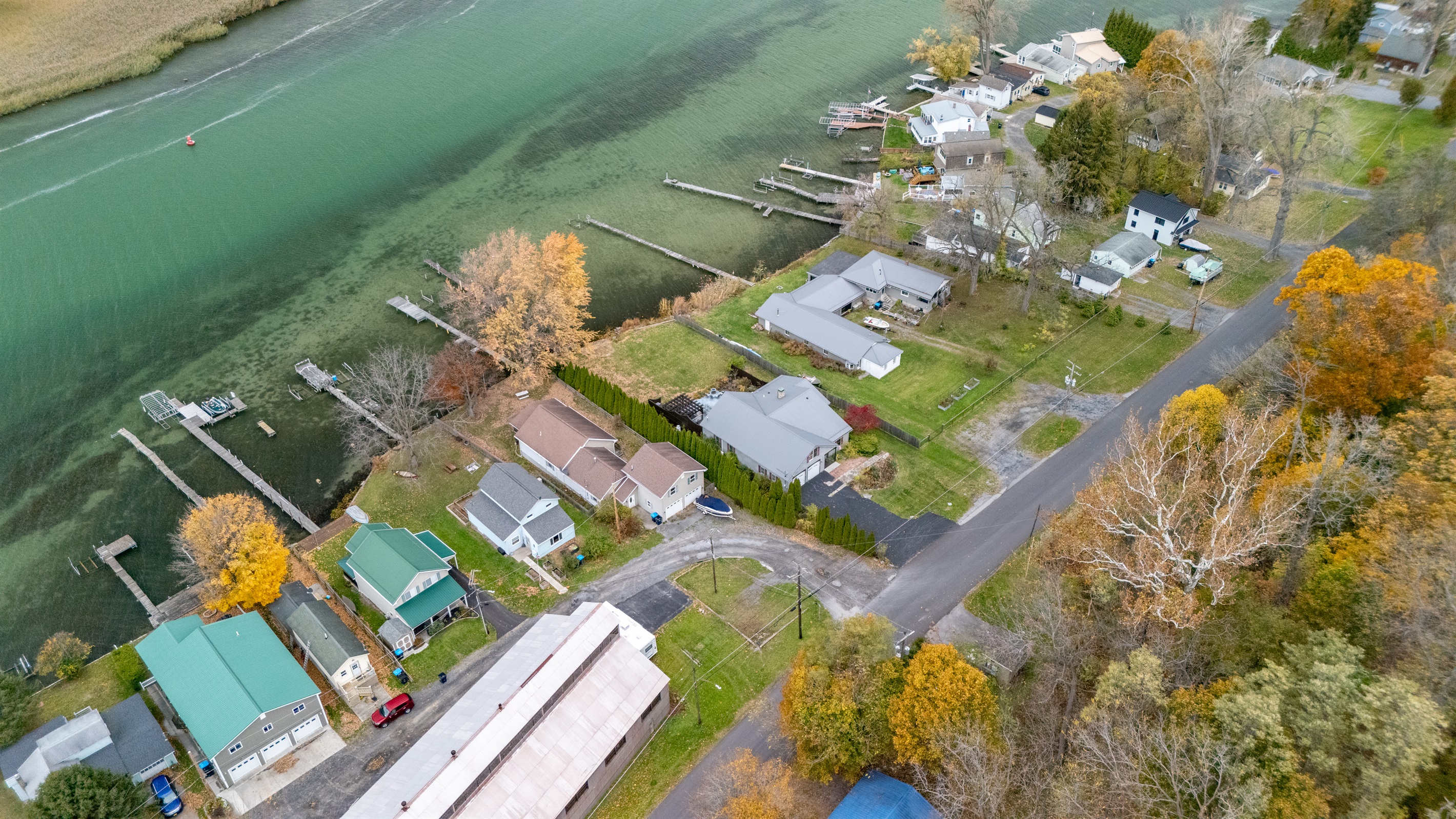 Arial view of the home and  surrounding area