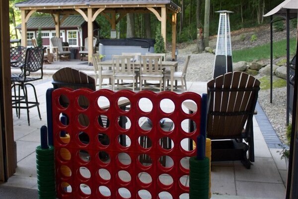 Outdoor dining/ game room