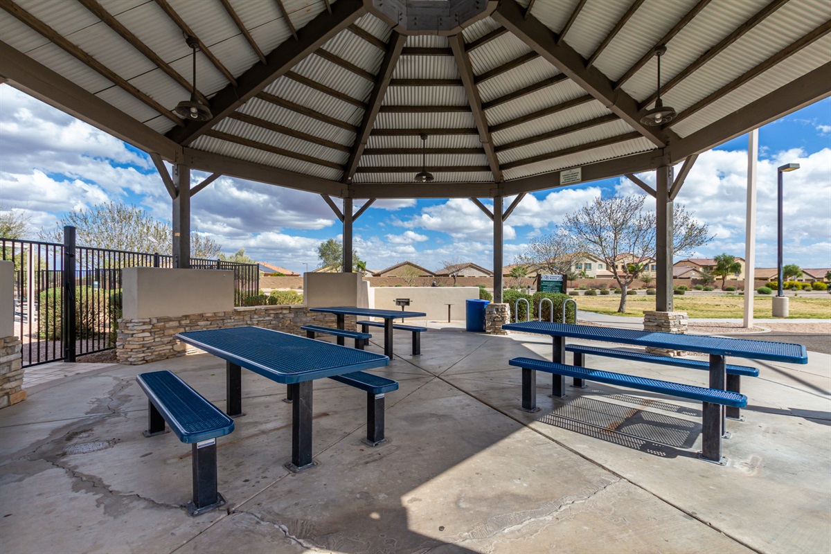 Community Area Seating by playground