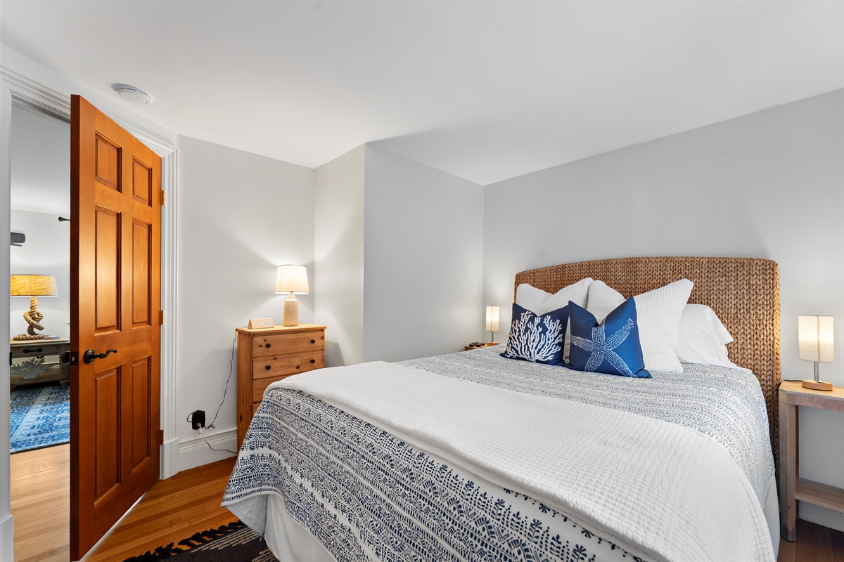 Enjoy the ultimate comfort in a spacious master suite with a queen bed and en-suite half bathroom.