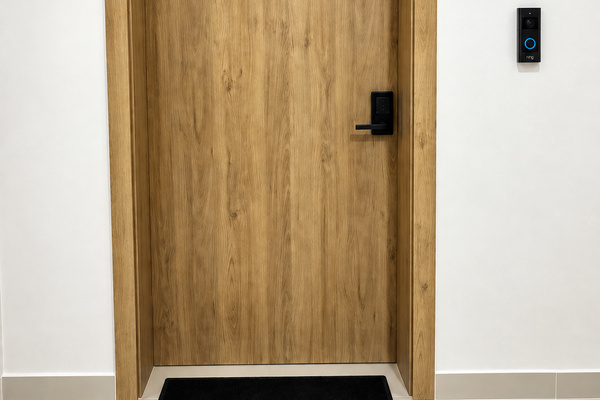 Welcome to Casita Camelia! 🔑✨ Easy, secure entry with a smart lock and video doorbell.