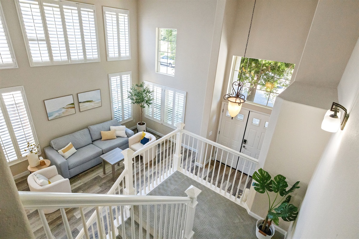 View from upper stairs