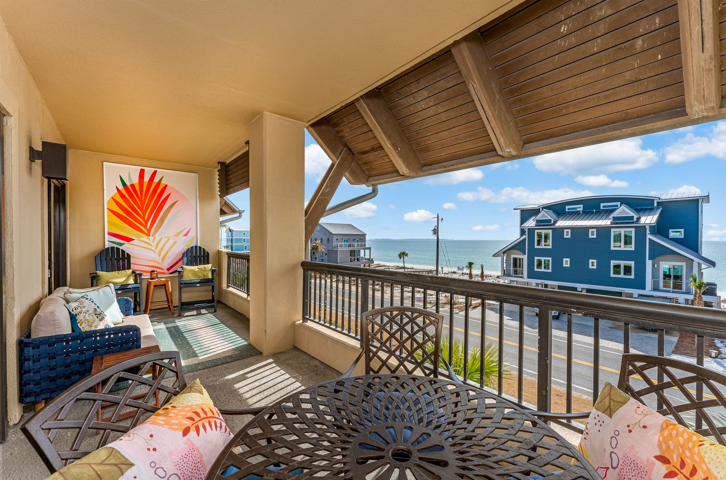 The huge balcony is everyone's favorite spot!