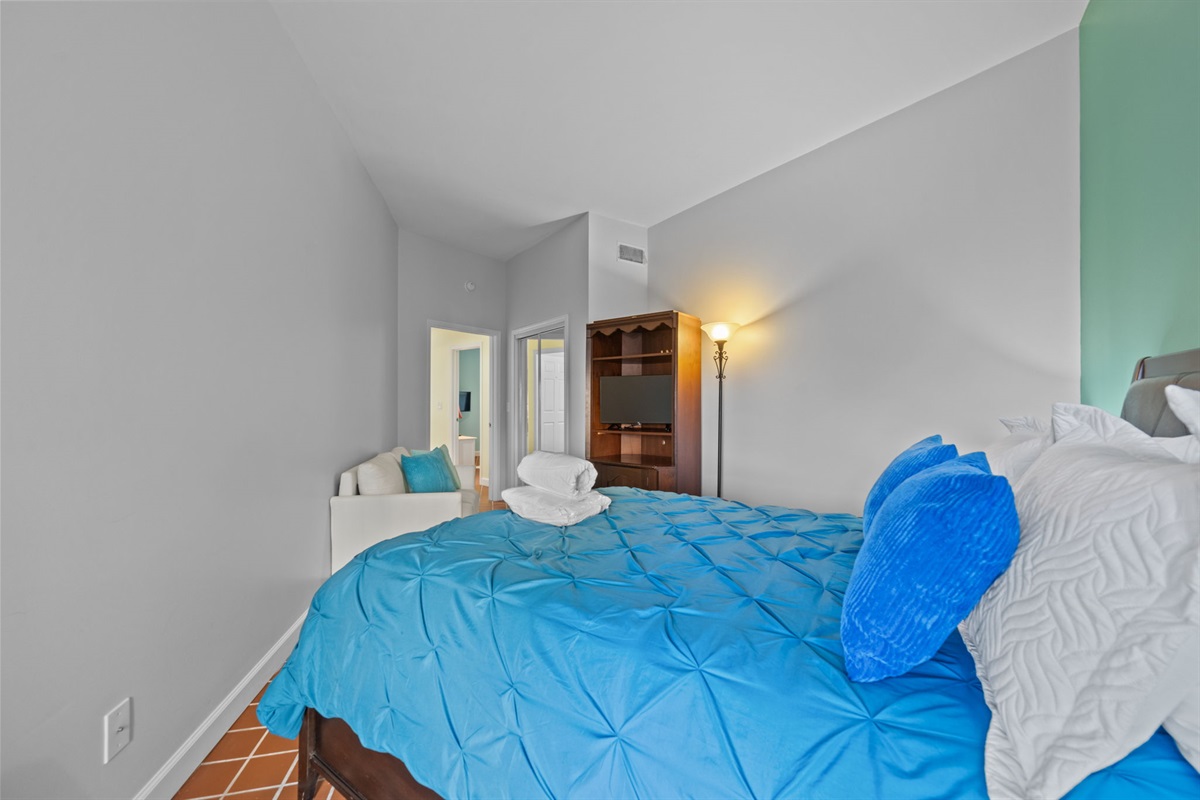 Soft lighting and extra space to unwind and settle in