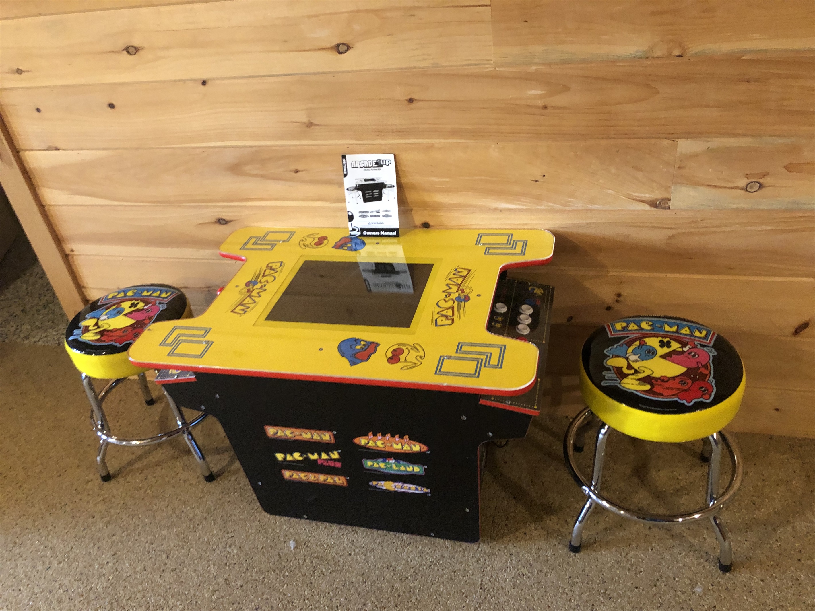 Retreat to the game room! Enjoy a competitive game of foosball or pool, play one of the board games, pac man arcade, plus reading/playing area for kids.