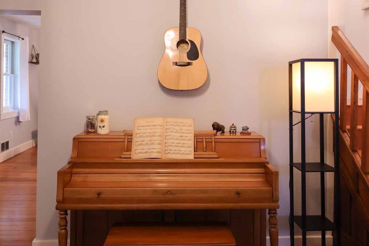 Sit and play a tune. Create your ambience and put our piano to use