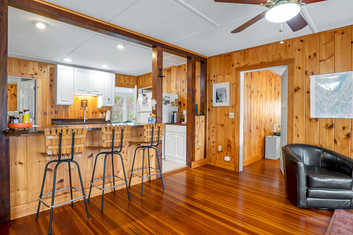 Living room and kitchen