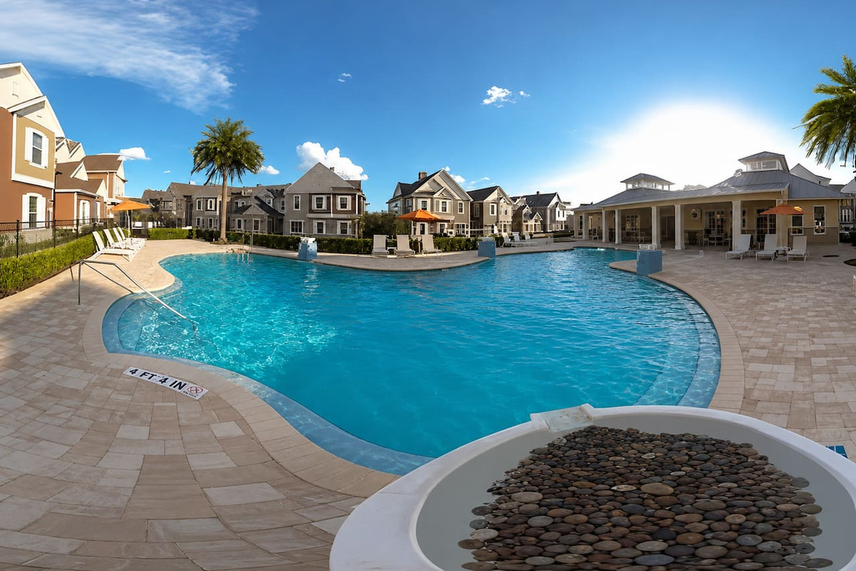 A sparkling resort-style pool perfect for sunny Florida days.