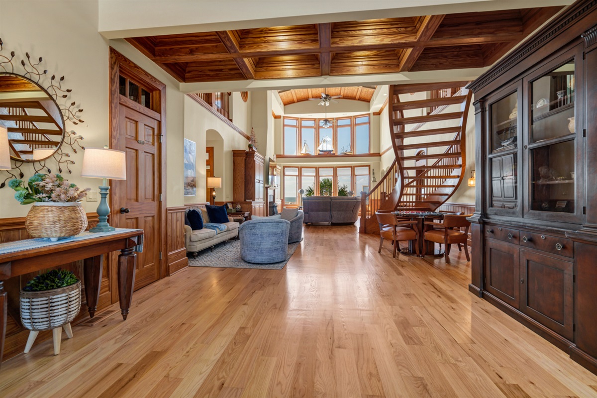 This is walking into the front door at The Boat House