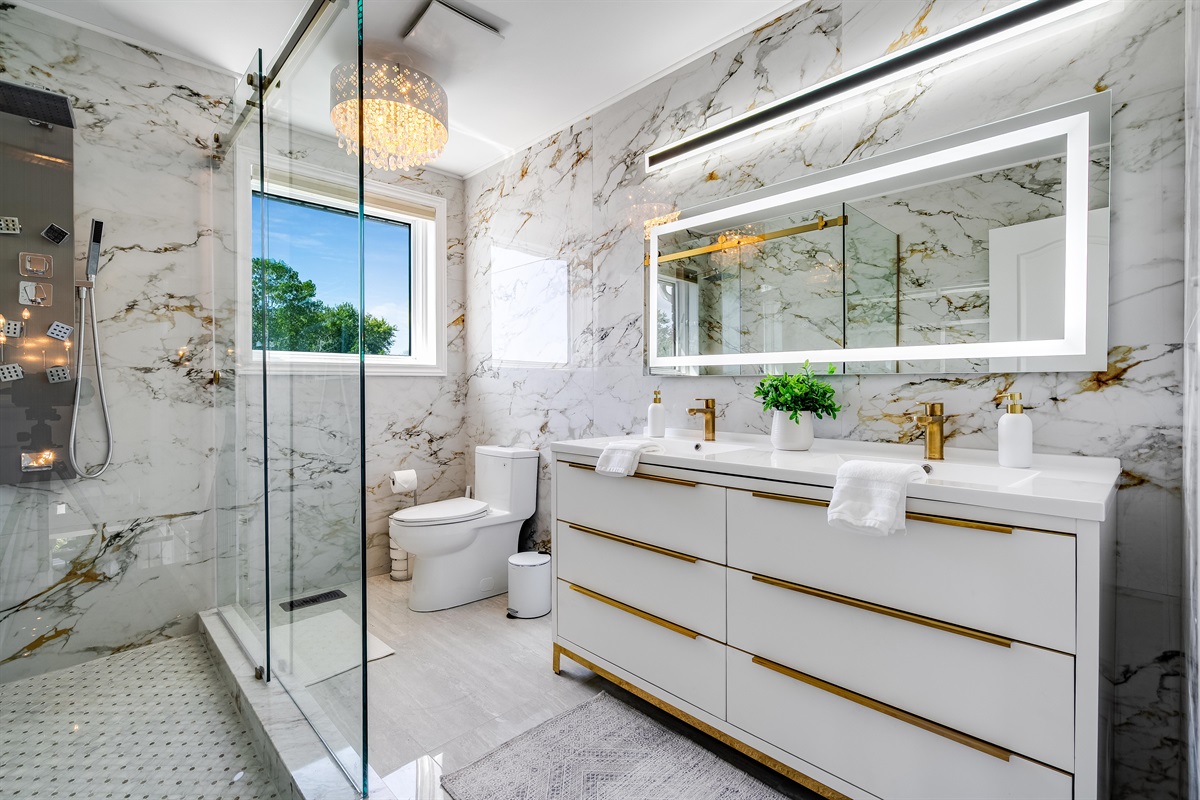 A retreat for both body and soul in the upstairs shared full bath.