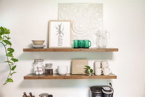 Coffee bar | K-cups, ground coffee, sugar, creamer, tea (starter supply)