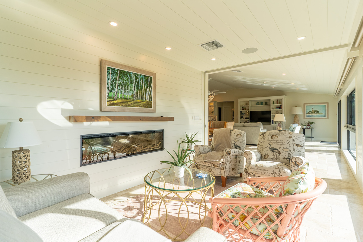 Seating Area with Fireplace