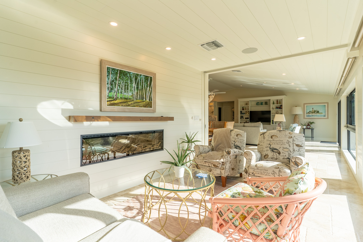 Seating Area with Fireplace