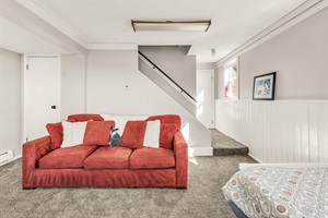 Recreation room and stairs