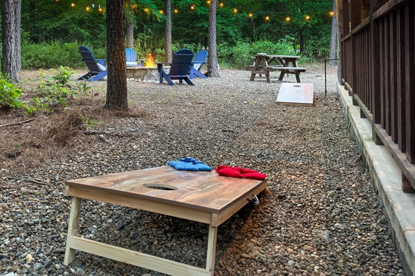 A few outside games for entertainment.