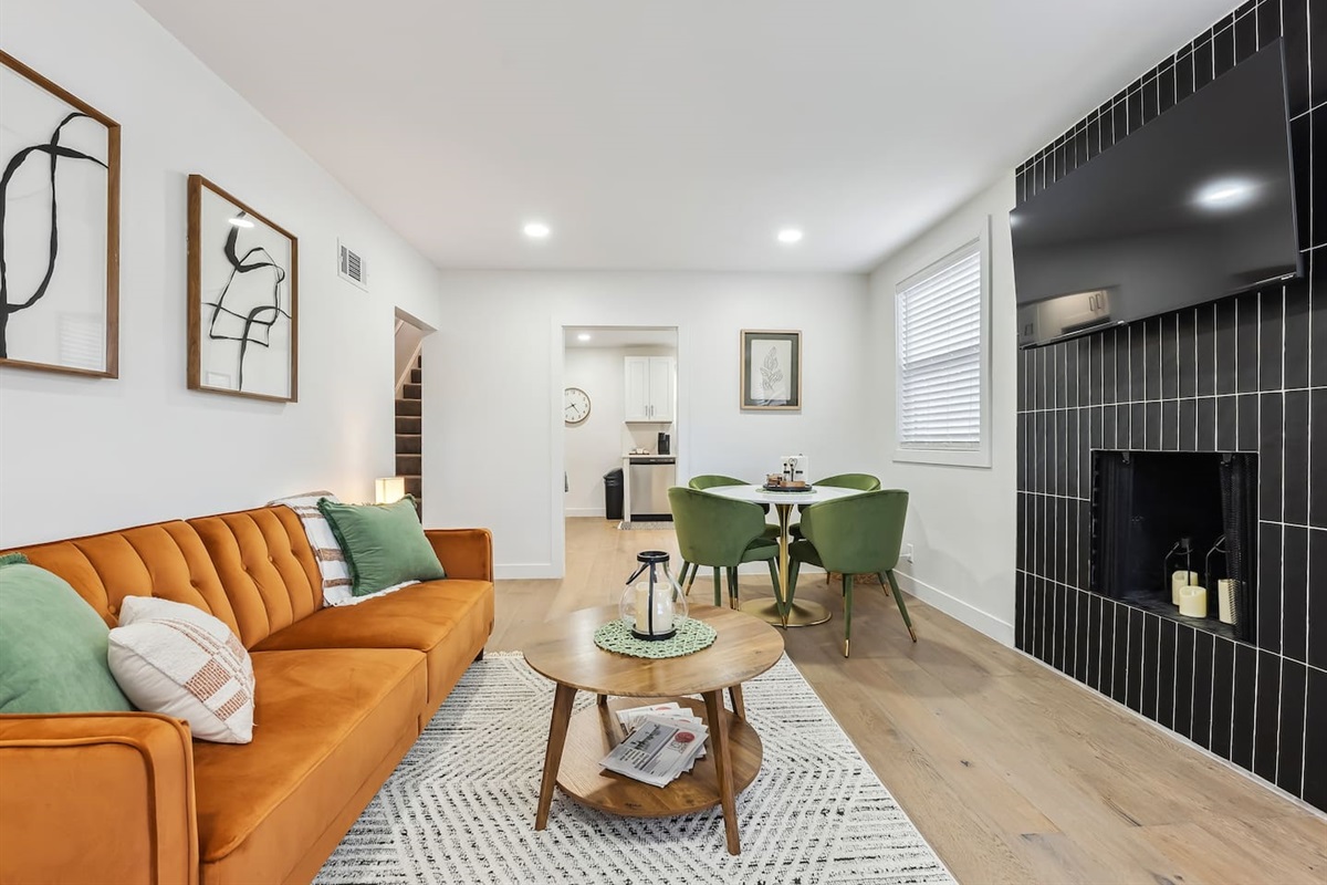 Comfortable, cozy and open for you to sit back and enjoy during your stay.