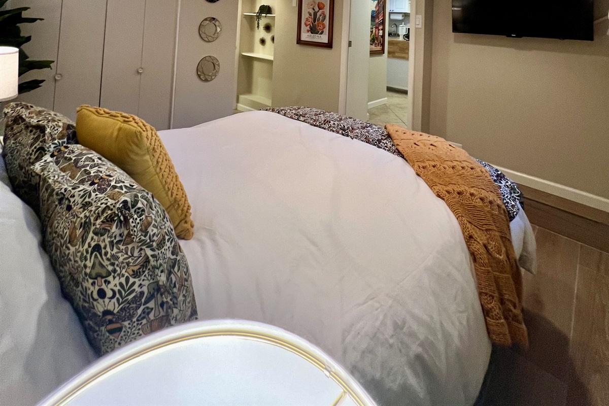 Every detail in this stylish suite is designed for you to relax and unwind.