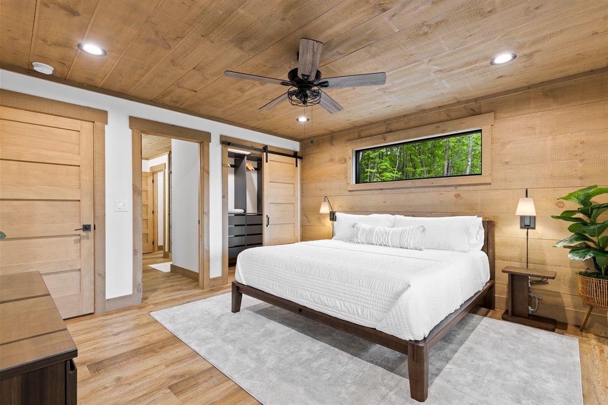 Wake up refreshed in this light-filled, rustic-modern space made for dreamers.