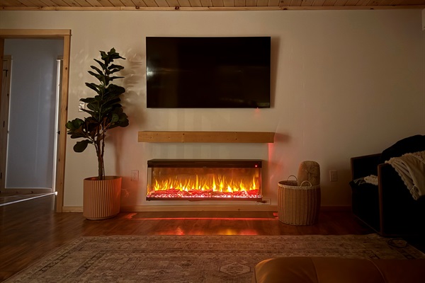 The living room is so cozy!