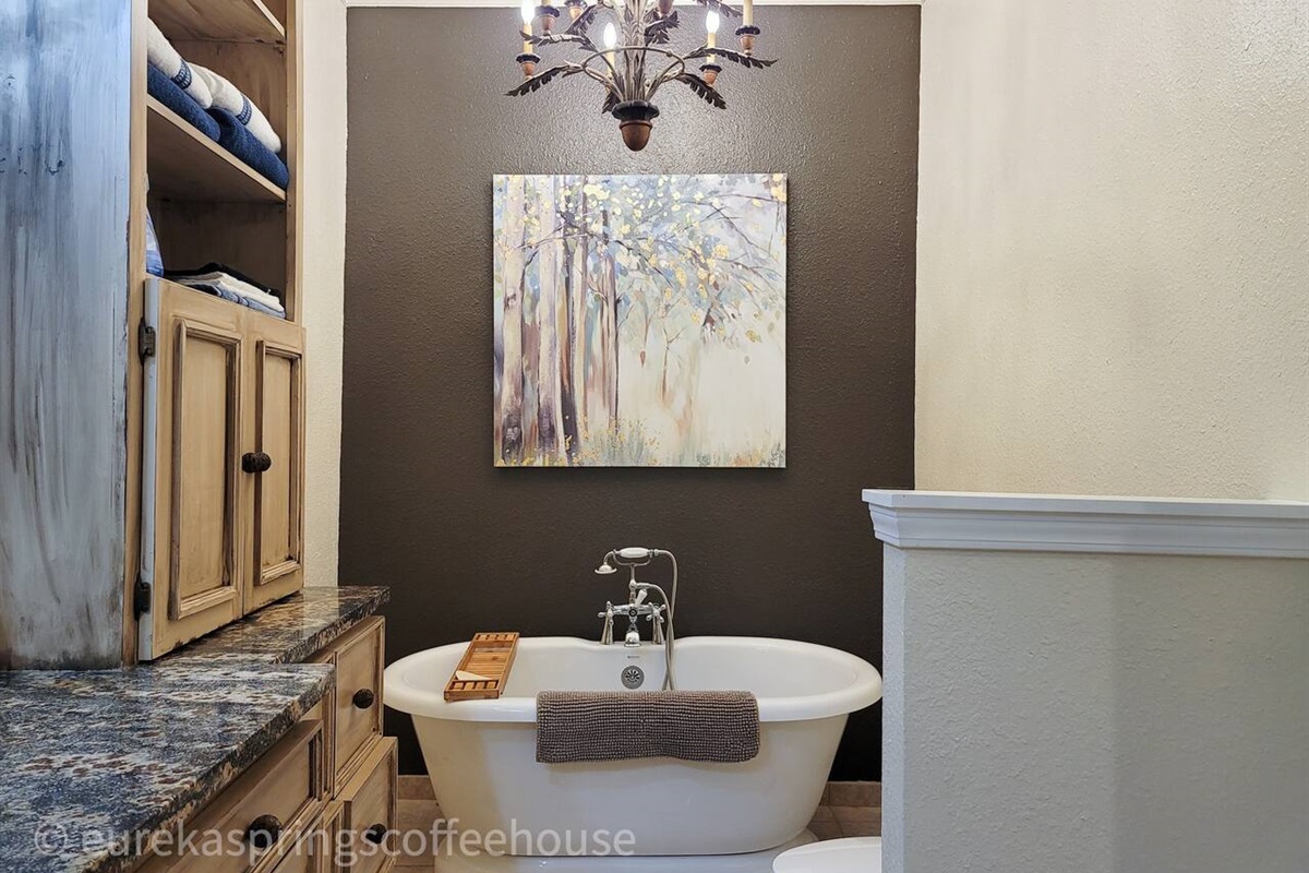 Master Suite above CH Nightly Lodging in Eureka Springs, AR