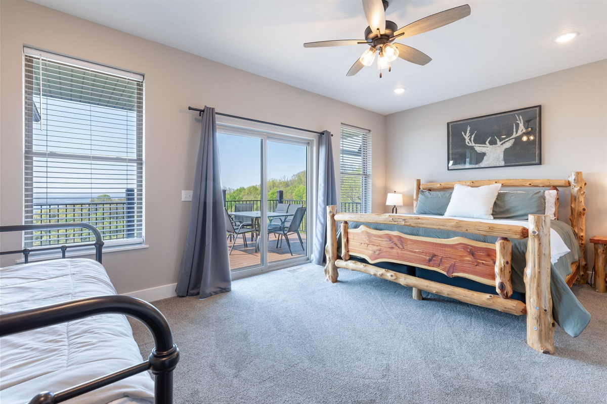 Main level King bedroom w/ ensuite and a great view!