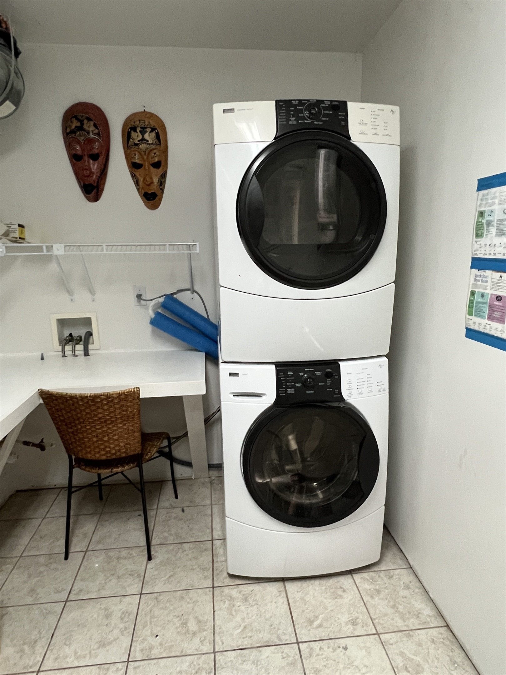 The Federal House Apartments shared laundry area. Separate room accessible from the exterior off the back deck.