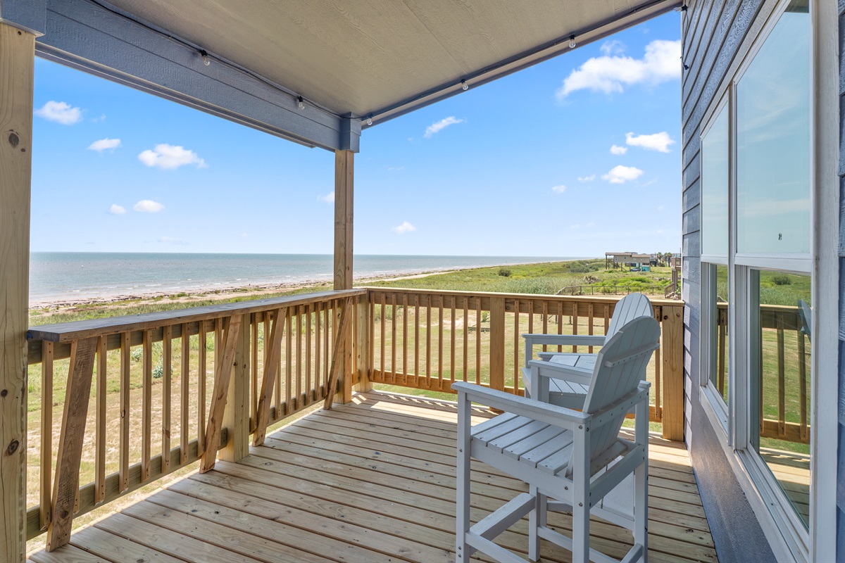 Porch overlooking The Gulf