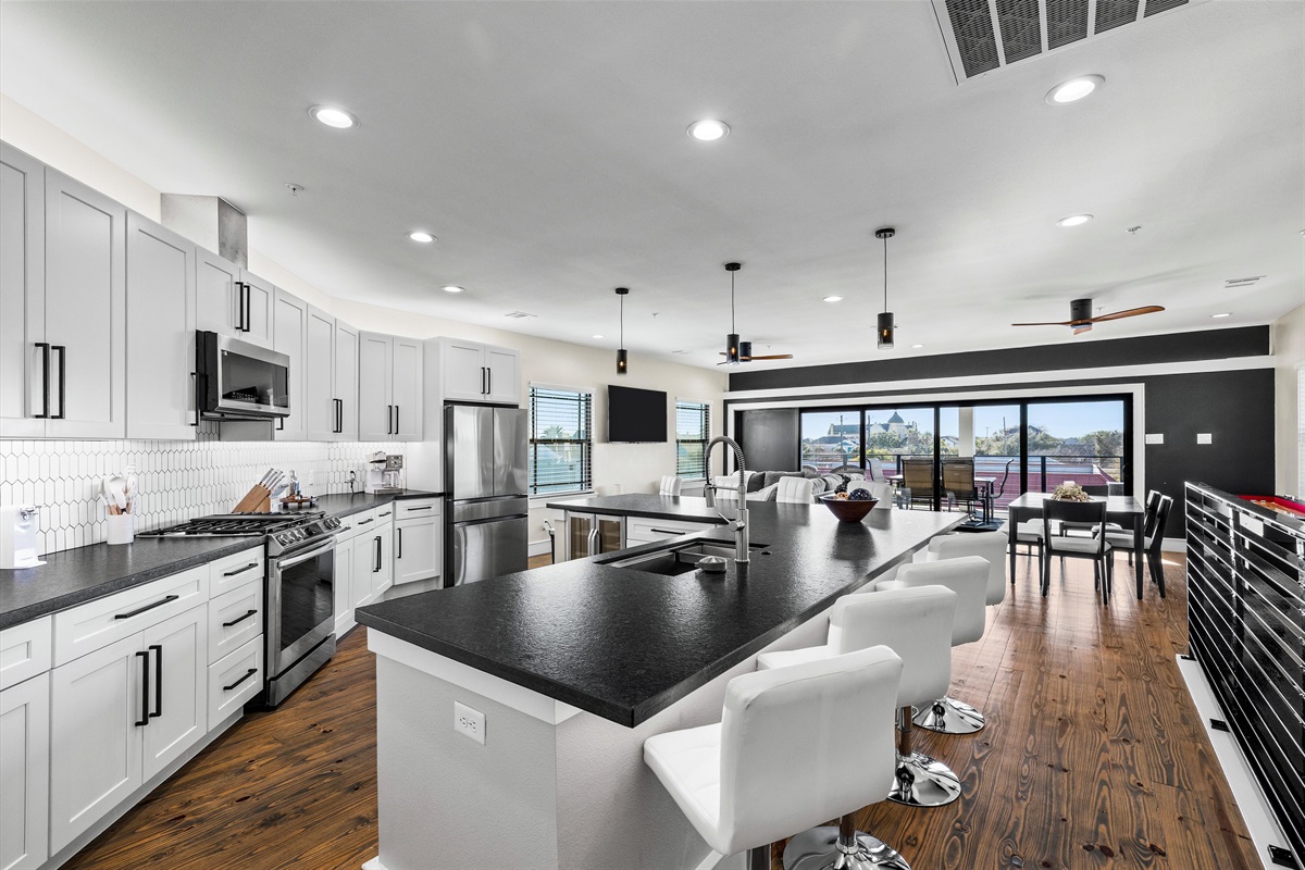 Gourmet Kitchen: Whip up culinary delights in this stylish, sunlit chef's paradise!