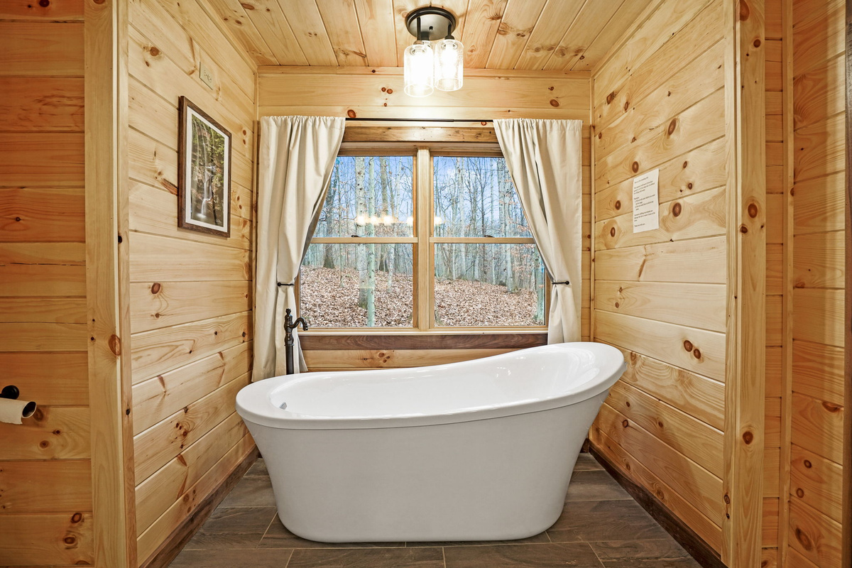 Soaking Tub with a view