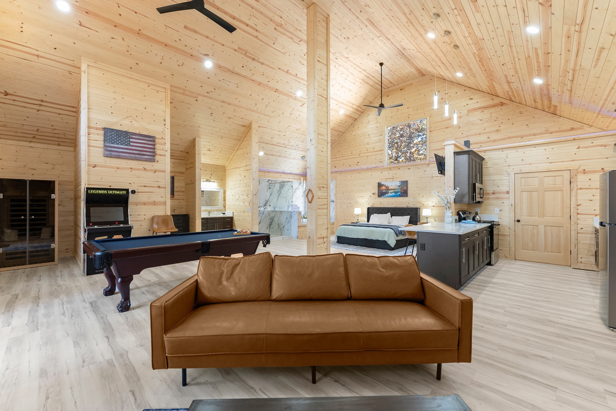 All Wood Cabin Feel