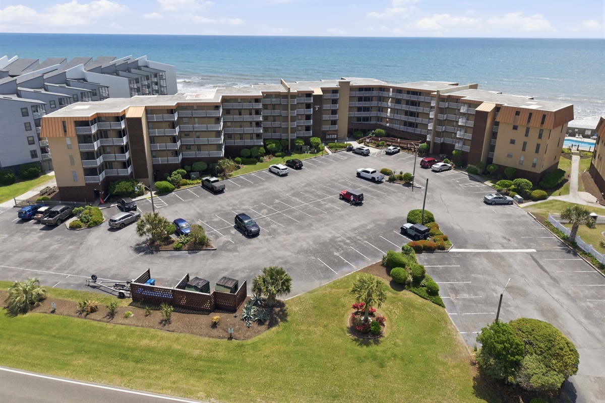 Building 3 at Topsail Dunes featuring convenient parking and direct oceanfront location