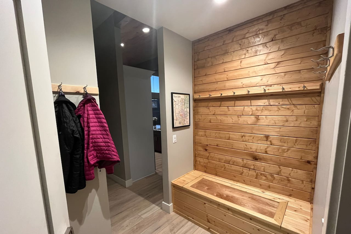 Mudroom from garage entry