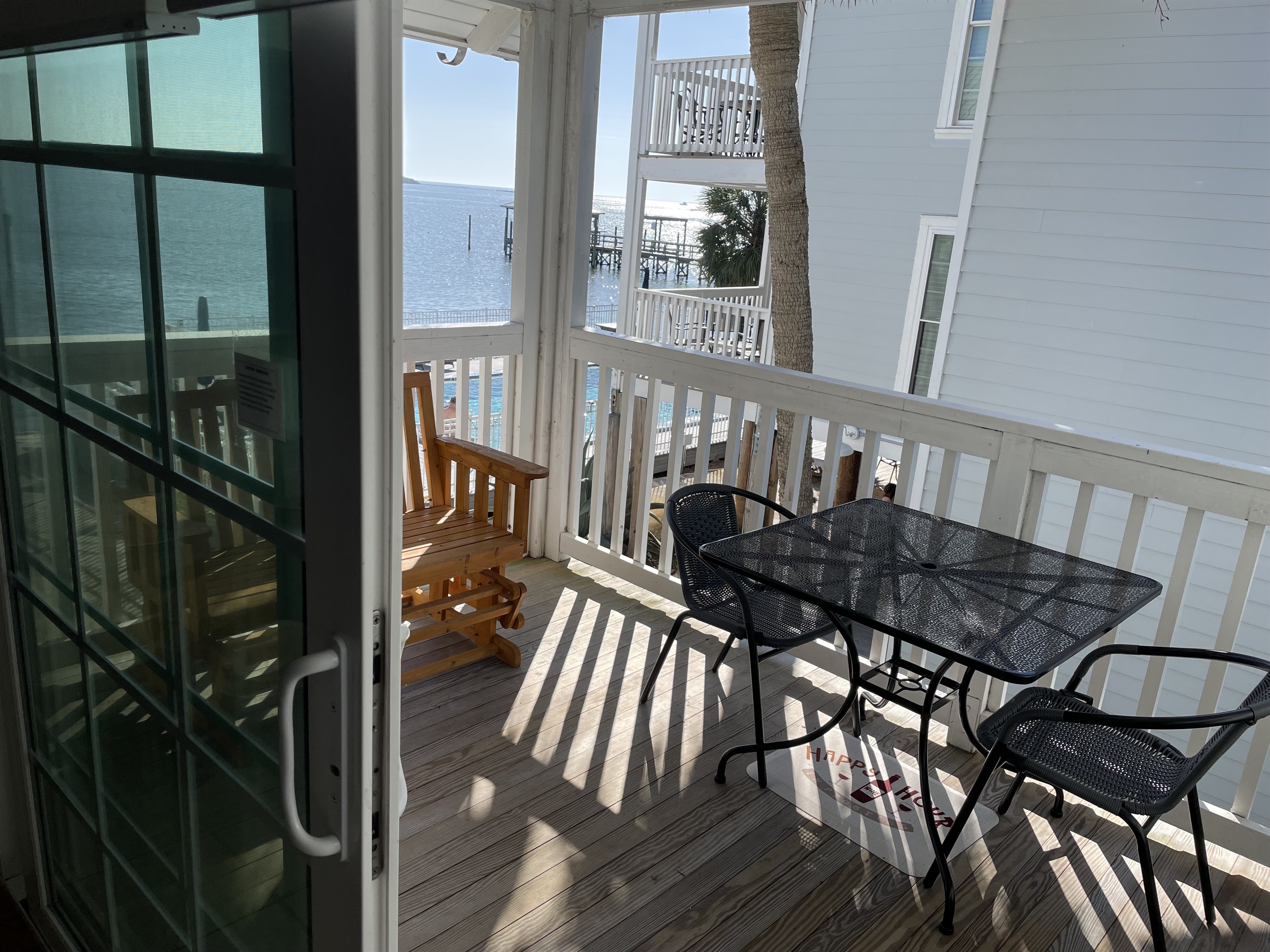 Through the Sliding Door to the Private Balcony