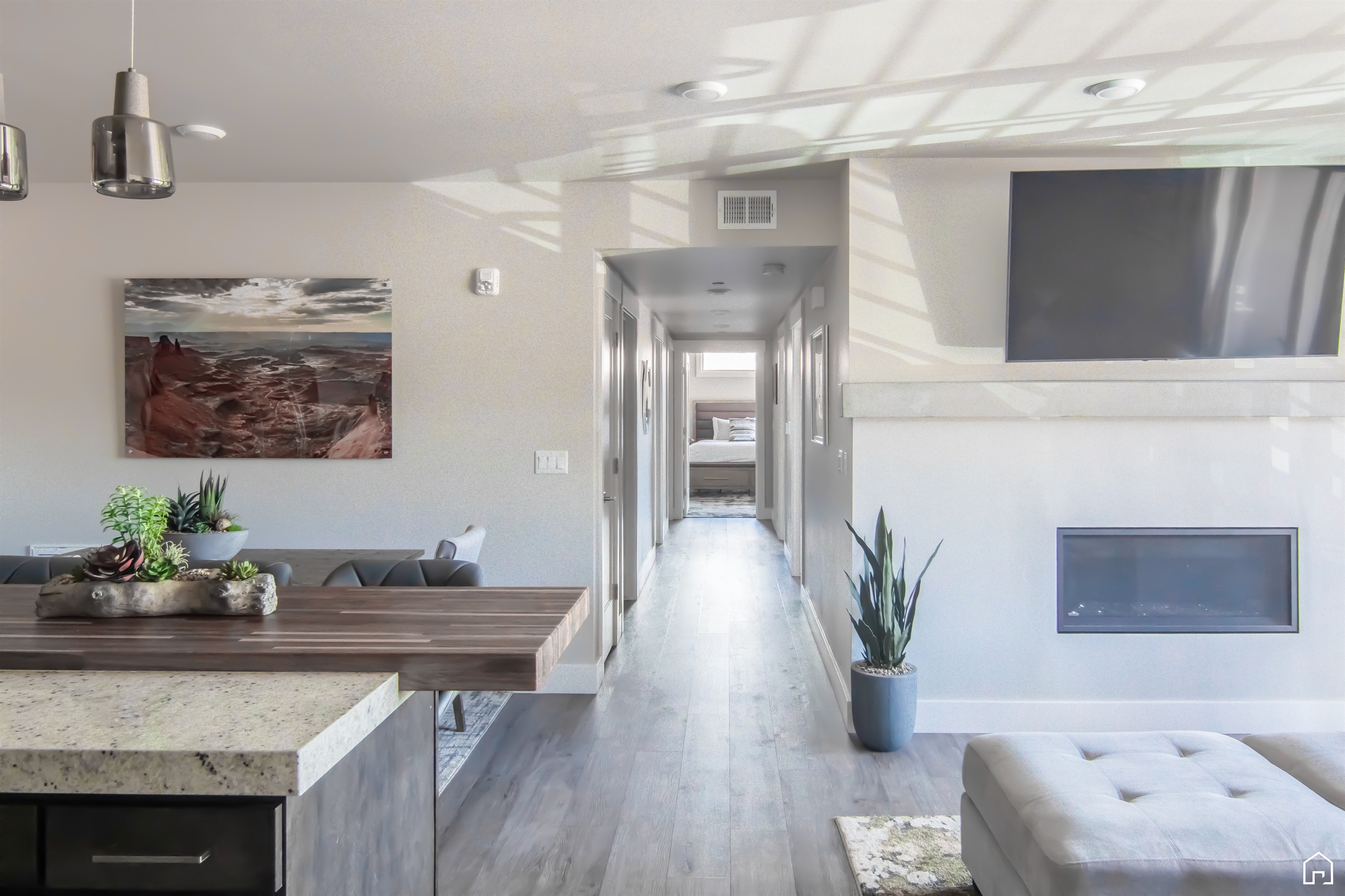 Dining area and hallway