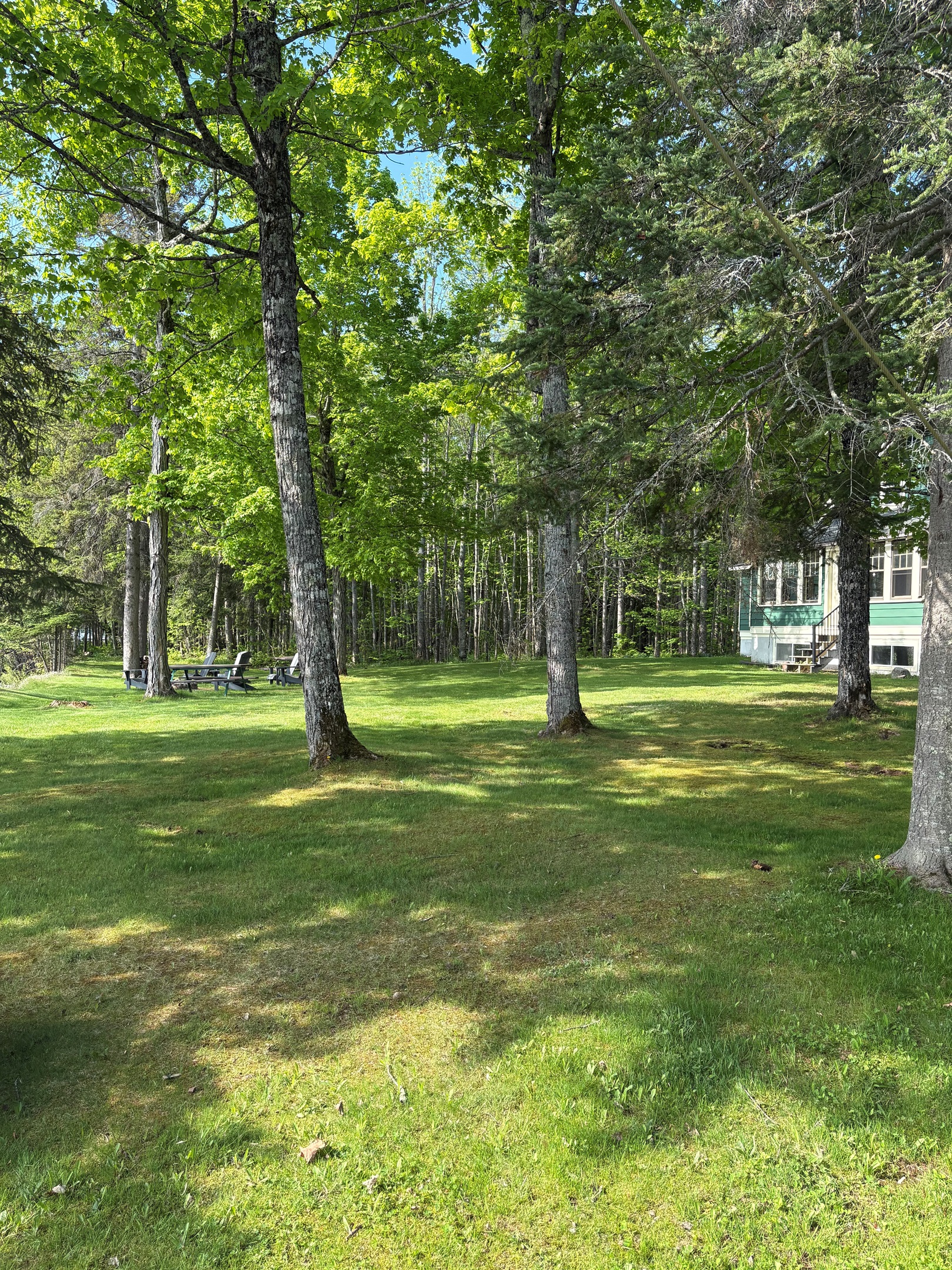 From the empty lot towards fire pit
