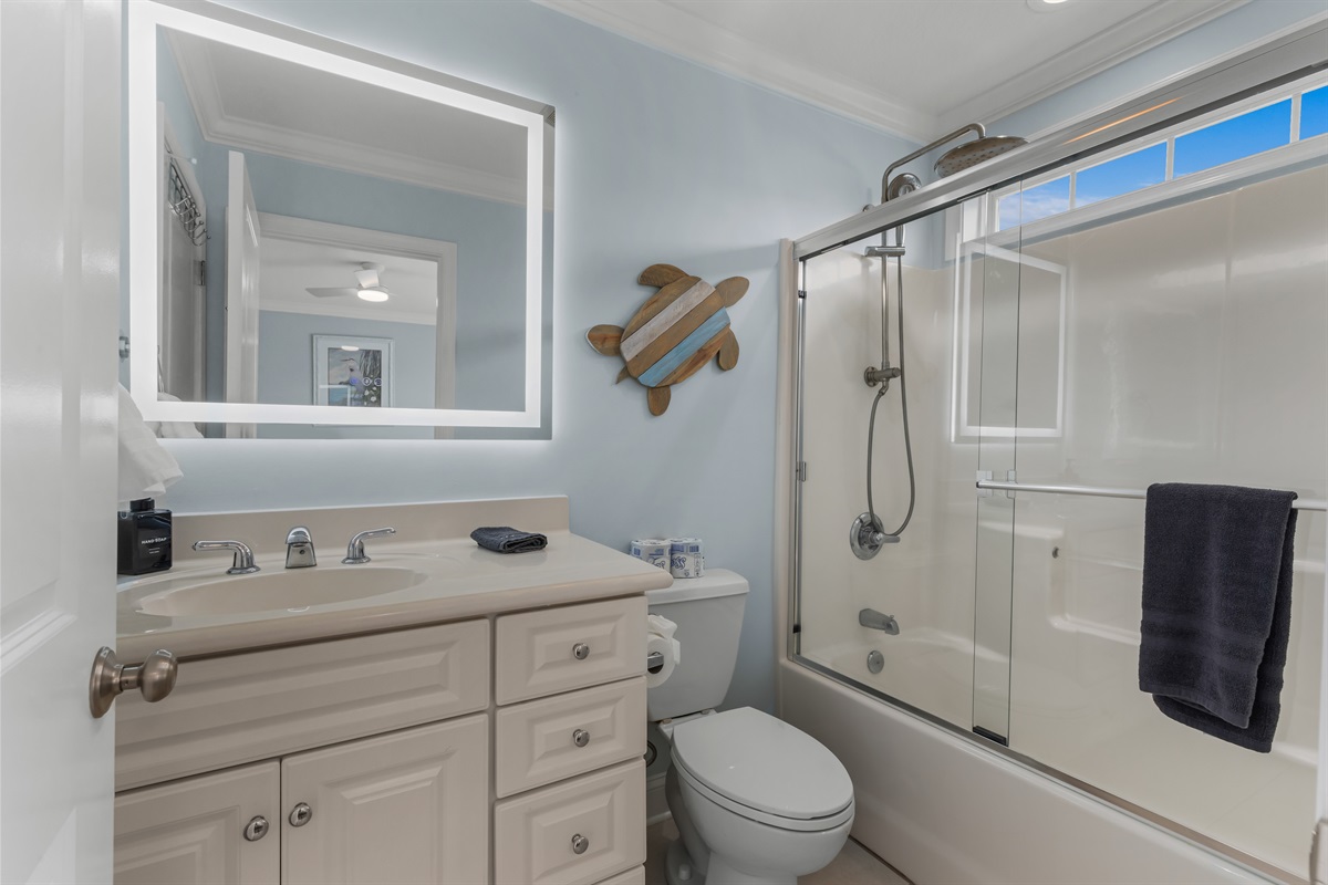 Bedroom 3 upstairs. King bed. Private bathroom