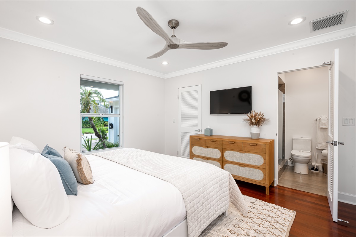 King Bed and Private en-suite adorn Guest Bedroom 2