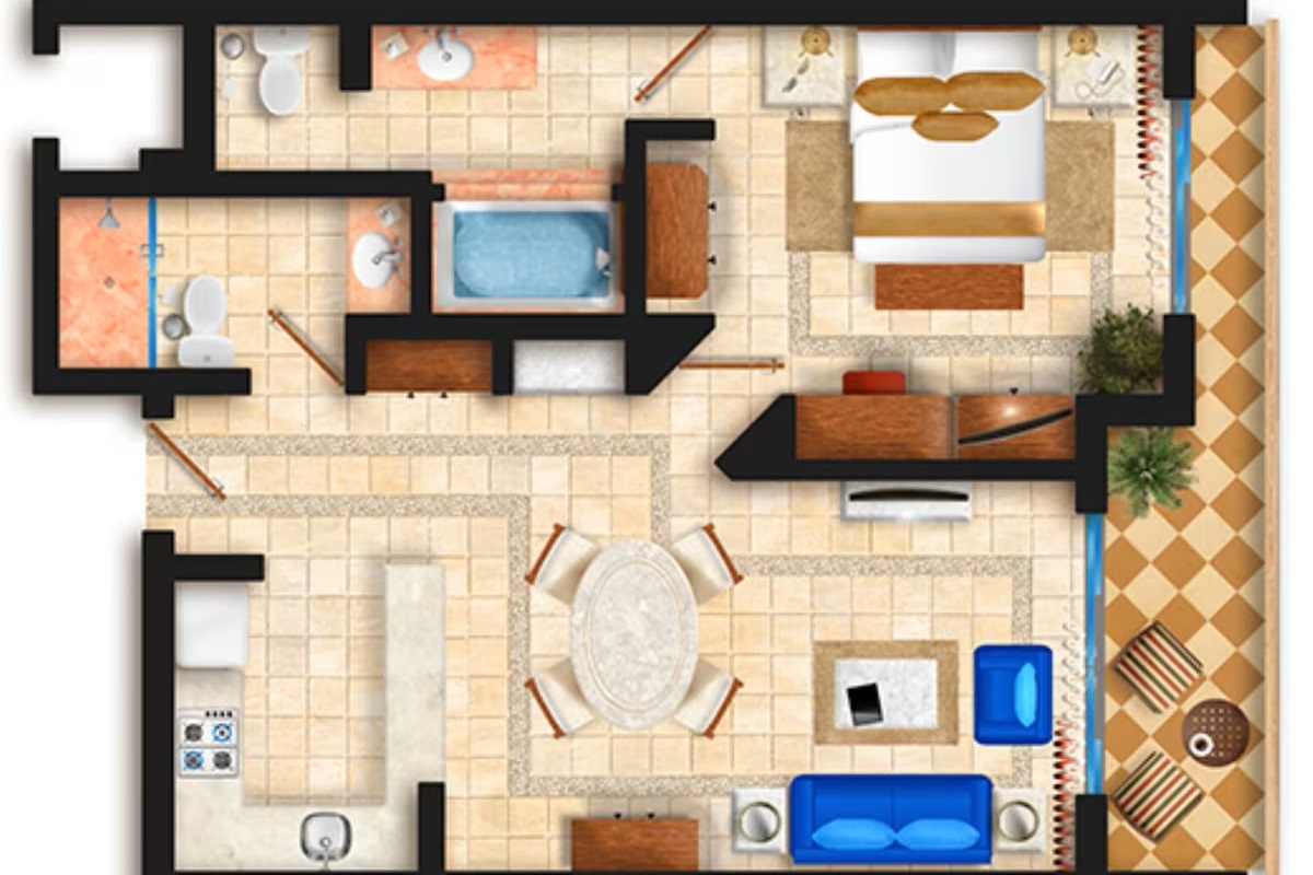 Owner Master Suite at Playa Grande, Vacation Travel Exclusives