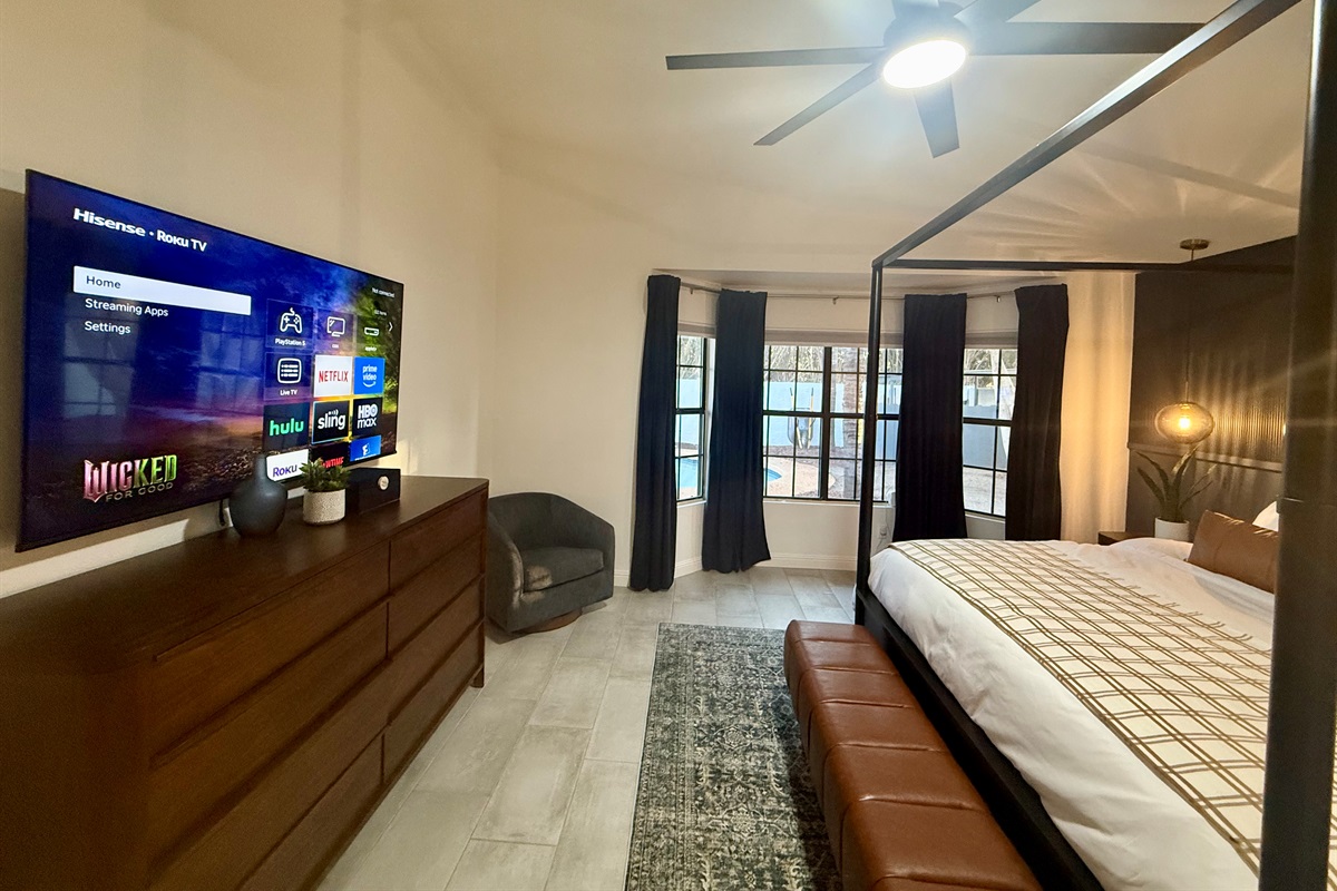 Smart TV and Black Out Shades