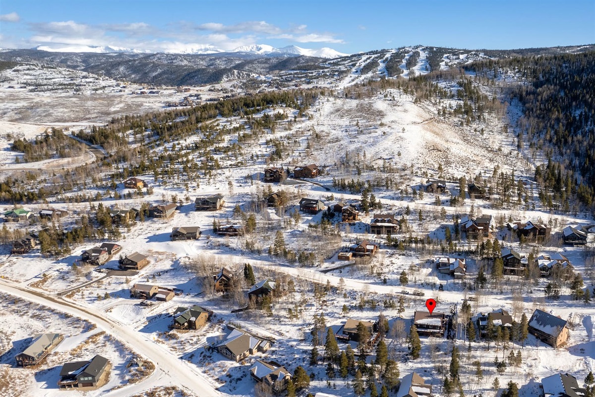 1 mile to base of Ski Granby Ranch