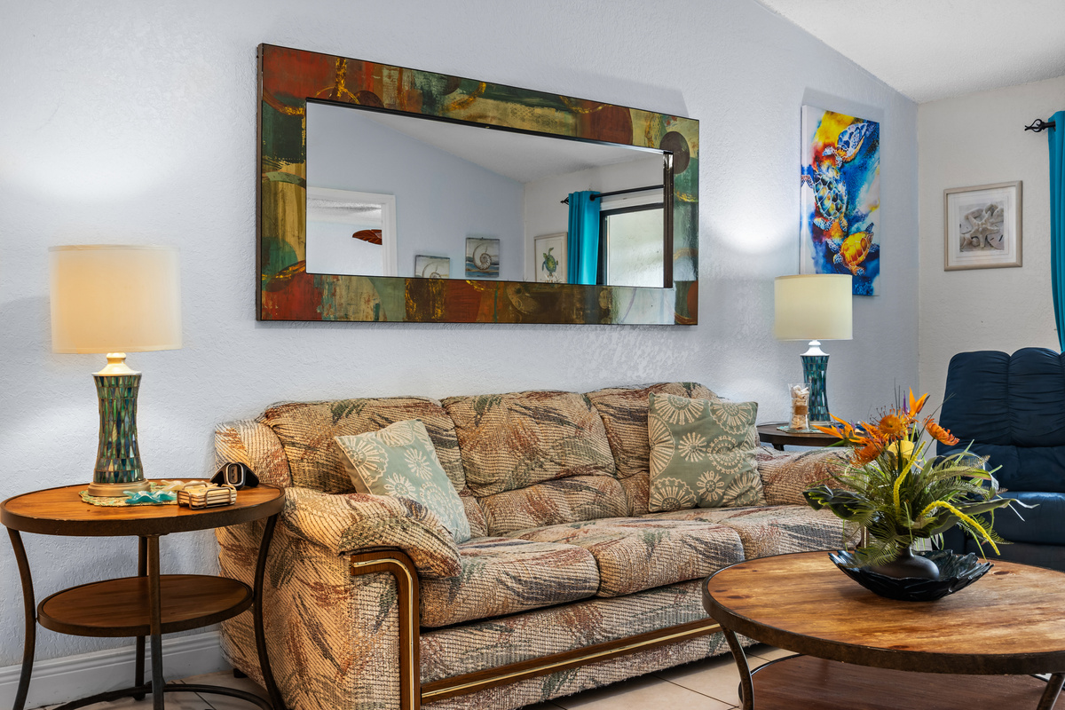 Family room lounge seating for four people.