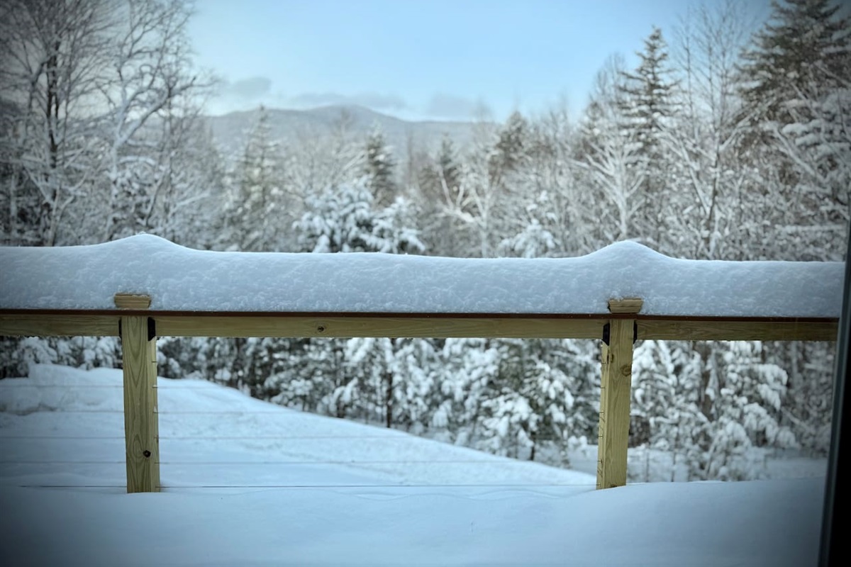Views of the mountain from the living room