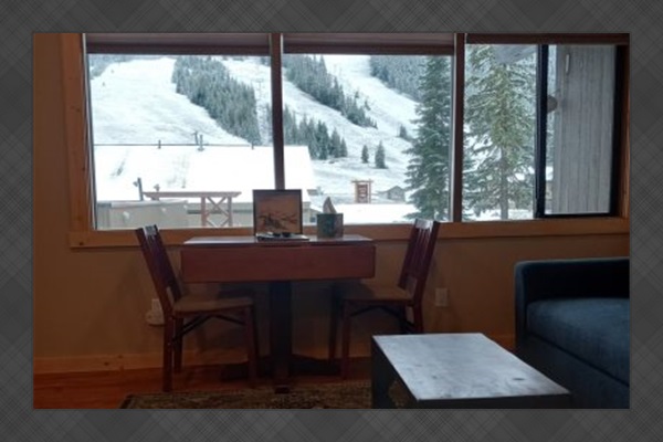 View from dinning area.