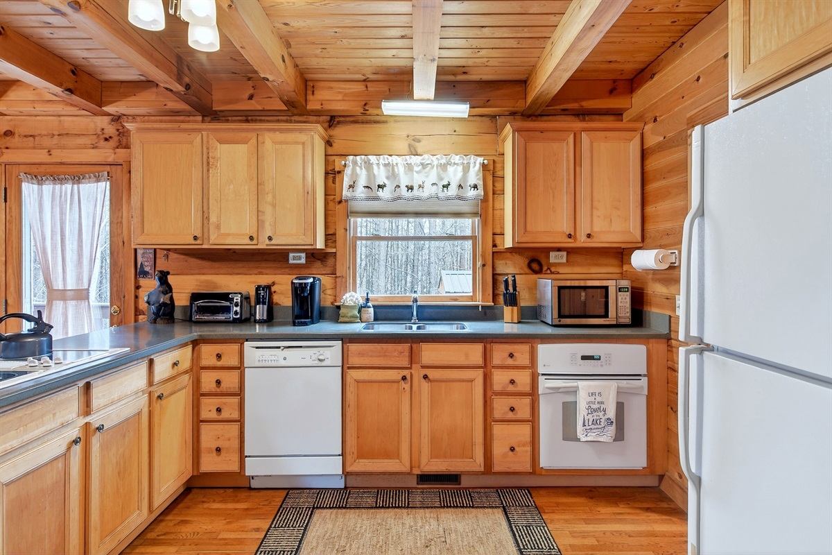 Large, fully functional kitchen