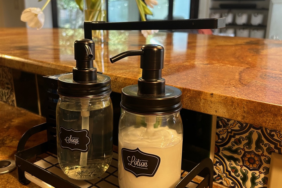 "Every Detail Considered" From soap to lotion, our kitchen is stocked with quality essentials for your comfort and convenience.