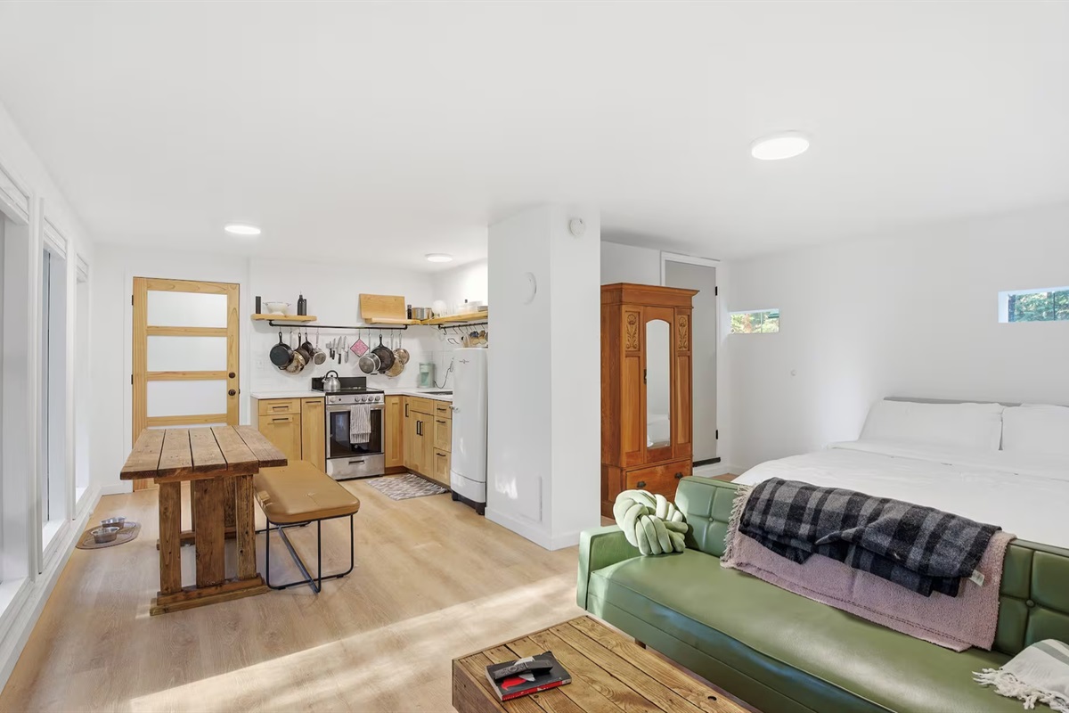 Our downstairs unit has a separate entrance and is completely private
