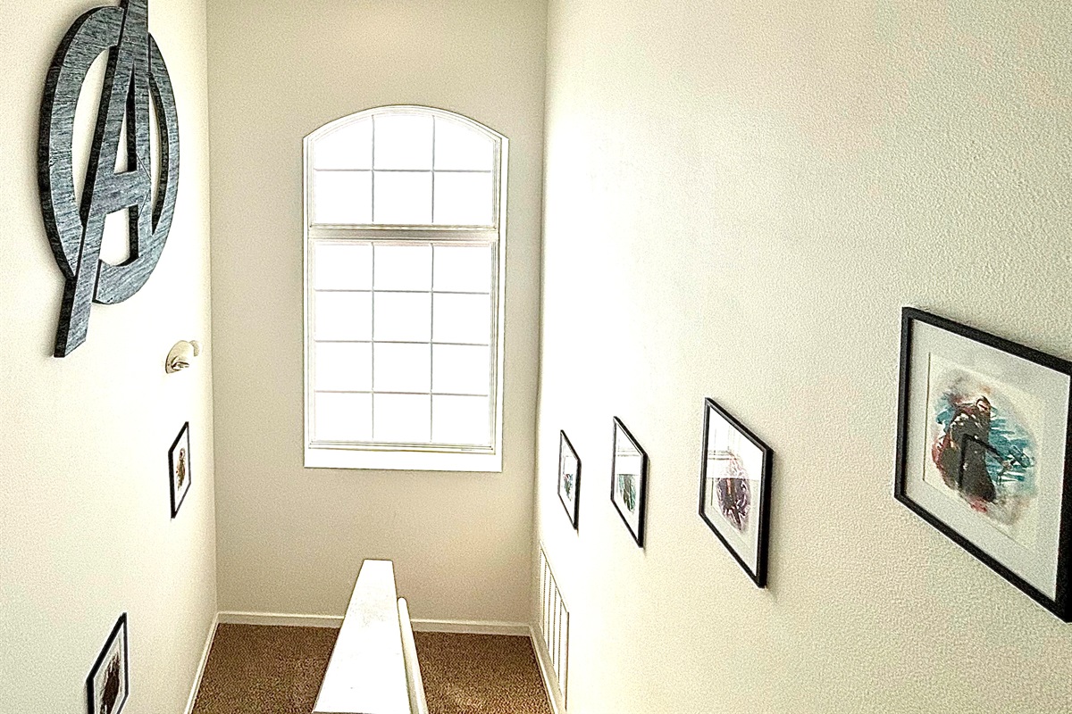 Bedrooms and bathrooms on 2nd floor
