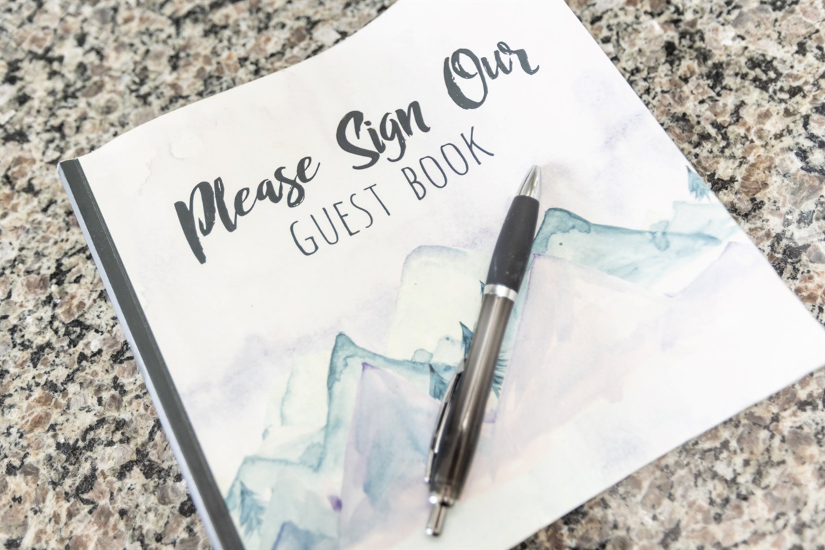 Please sign our guest book!