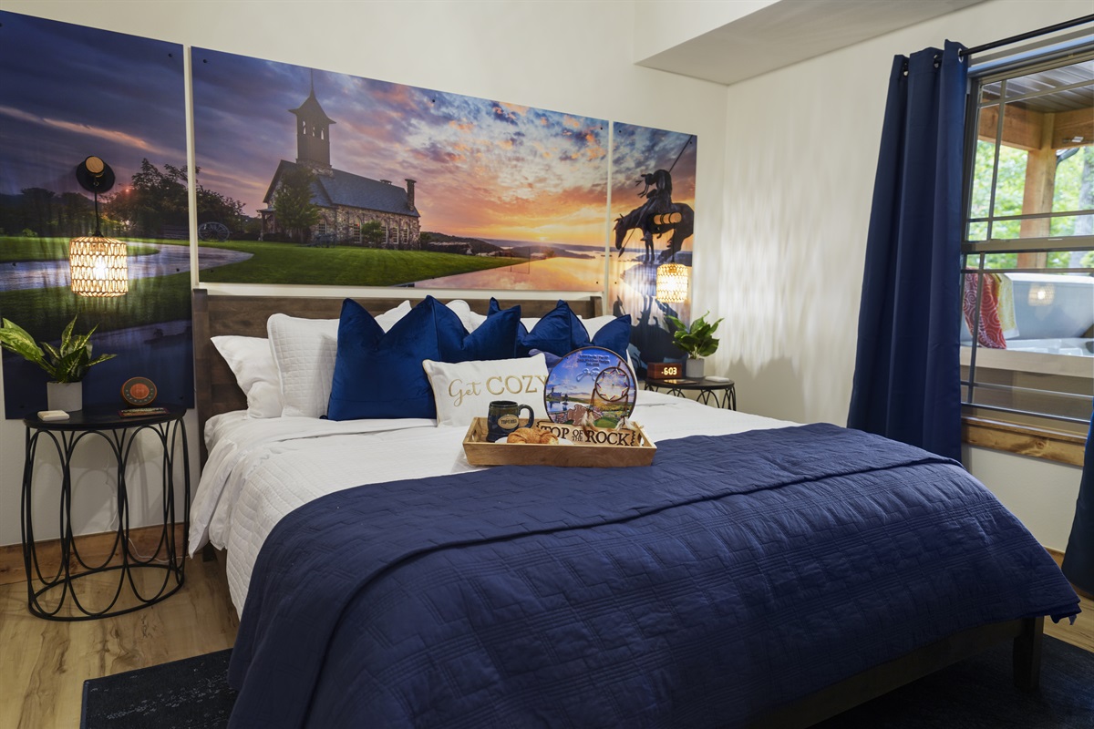 The Top of the Rock room on the main level. You'll feel like you are right there.