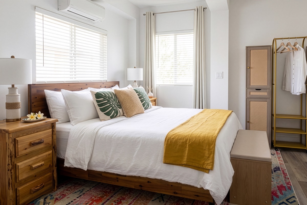 King Master Bedroom | Interior decor and finishes may vary from final remodel